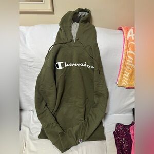 Champion Forest Green Athletic Hoodie